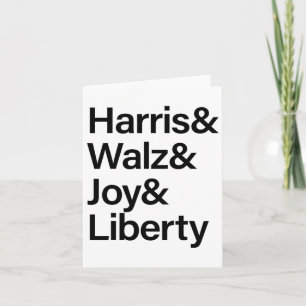 Harris W Joy Liberty Vote Kamala Harris Präsident Karte
