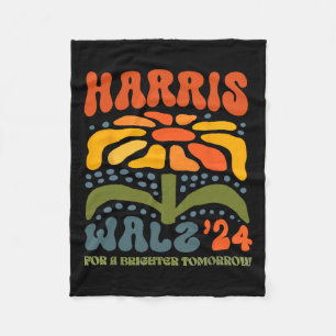 Harris W Waltz 2024 Retro Boho Vintag Groovy Flow Fleecedecke