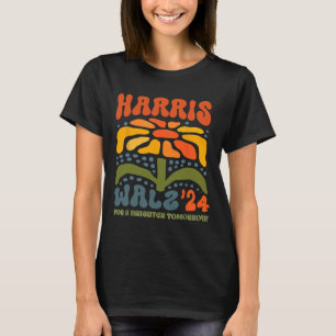 Harris W Waltz 2024 Retro Boho Vintag Groovy Flow T-Shirt