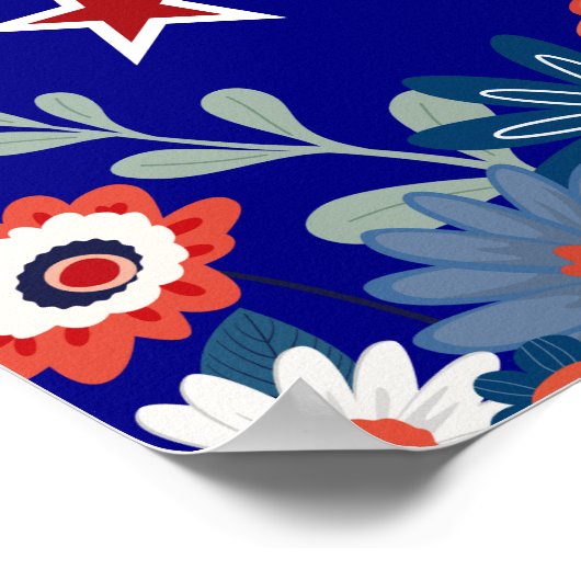 Harris-Wahl 2024 Poster (Ecke)