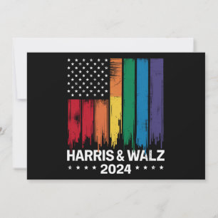 Harris Waltz 2024 Election Gay Tim Waltz LGBTQ Einladung