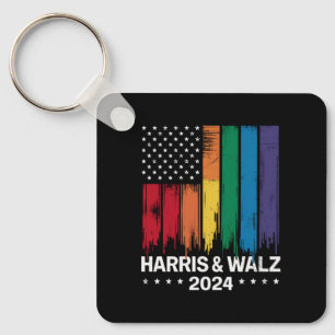 Harris Waltz 2024 Election Gay Tim Waltz LGBTQ Schlüsselanhänger