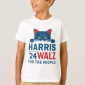 Harris Waltz 2024 für das Volk Funny Cat Lady Ka T-Shirt (Vorderseite)