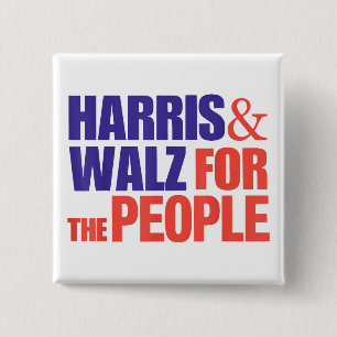 Harris Waltz 2024 Für das Volk Kamala Harris Button