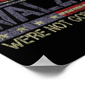 Harris Waltz 2024 Harris Waltz Wir werden nicht Ba Poster (Ecke)