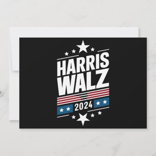 Harris Waltz 2024 Kamala Harris Tim Waltz 2024 Einladung (Vorderseite)