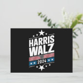 Harris Waltz 2024 Kamala Harris Tim Waltz 2024 Einladung (Stehend Vorderseite)