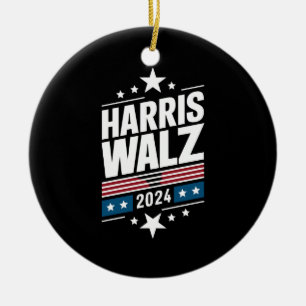 Harris Waltz 2024 Kamala Harris Tim Waltz 2024 Keramik Ornament