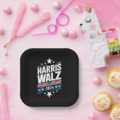 Harris Waltz 2024 Kamala Harris Tim Waltz 2024 Pappteller (Party)