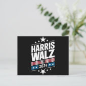 Harris Waltz 2024 Kamala Harris Tim Waltz 2024 Postkarte (Stehend Vorderseite)