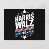 Harris Waltz 2024 Kamala Harris Tim Waltz 2024 Postkarte (Vorderseite)