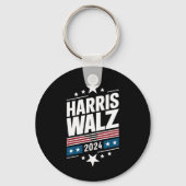 Harris Waltz 2024 Kamala Harris Tim Waltz 2024 Schlüsselanhänger (Vorderseite)