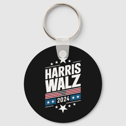 Harris Waltz 2024 Kamala Harris Tim Waltz 2024 Schlüsselanhänger (Vorderseite)