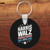 Harris Waltz 2024 Kamala Harris Tim Waltz 2024 Schlüsselanhänger (Vorderseite)