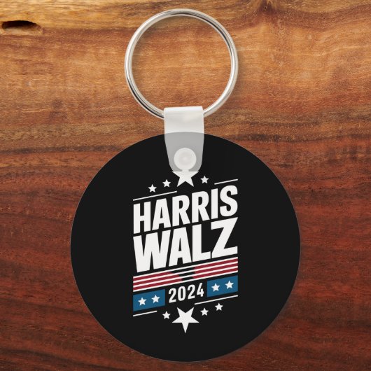 Harris Waltz 2024 Kamala Harris Tim Waltz 2024 Schlüsselanhänger (Vorderseite)