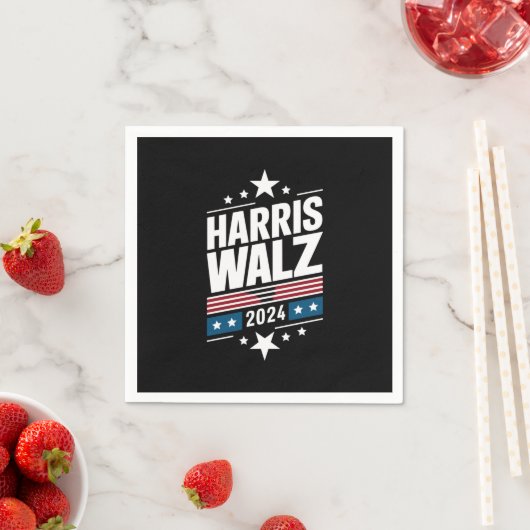 Harris Waltz 2024 Kamala Harris Tim Waltz 2024 Serviette (Beispiel)