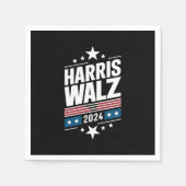 Harris Waltz 2024 Kamala Harris Tim Waltz 2024 Serviette (Vorderseite)