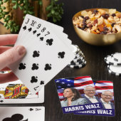 Harris Waltz 2024 - Kamala Harris Tim Waltz Spielkarten (In Situ)