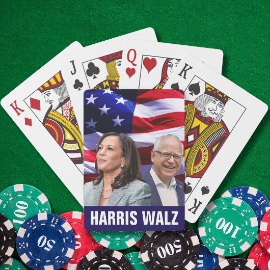 Harris Waltz 2024 - Kamala Harris Tim Waltz Spielkarten