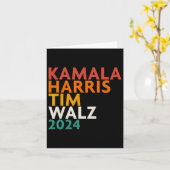 Harris Waltz 2024 Karte (Gelbe Blume)