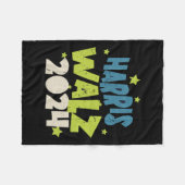 Harris Waltz 2024 mit Sternen Fleecedecke (Vorderseite (Horizontal))