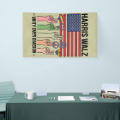 Harris Waltz 2024 Unity over Division Banner (Messeveranstaltung)