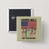 Harris Waltz 2024 Unity over Division Button (Vorne & Hinten)