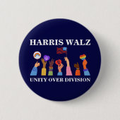Harris Waltz 2024 Unity over Division Button (Vorderseite)