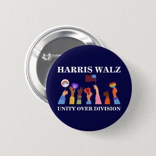 Harris Waltz 2024 Unity over Division Button (Vorne & Hinten)