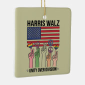 Harris Waltz 2024 Unity over Division Keramikornament (Rechts)