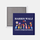 Harris Waltz 2024 Unity over Division Magnet (Vorderseite/Rückseite)