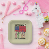 Harris Waltz 2024 Unity over Division Pappteller (Party)