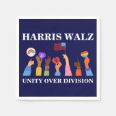 Harris Waltz 2024 Unity over Division Serviette (Vorderseite)