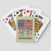 Harris Waltz 2024 Unity over Division Spielkarten (Rückseite)