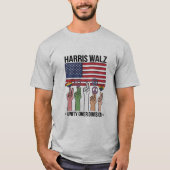Harris Waltz 2024 Unity over Division T-Shirt (Vorderseite)
