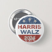 Harris Waltz 2024 USA Harris Walz 2024 Button (Vorne & Hinten)