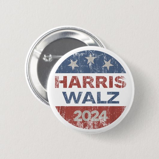 Harris Waltz 2024 USA Harris Walz 2024 Button (Vorne & Hinten)