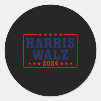 Harris Waltz 2024 Wahl 1st Female 47th Preside Runder Aufkleber