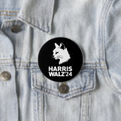 Harris Waltz 2024 Wahl Funny Cat Kamala Tim Button (Beispiel)