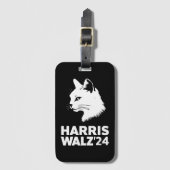 Harris Waltz 2024 Wahl Funny Cat Kamala Tim Gepäckanhänger (Vorderseite Vertikal)