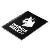 Harris Waltz 2024 Wahl Funny Cat Kamala Tim Notizblock (Linke Seite)