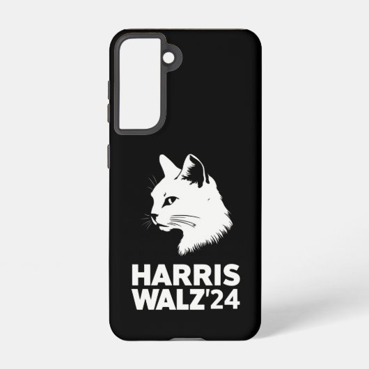 Harris Waltz 2024 Wahl Funny Cat Kamala Tim Samsung Galaxy Hülle (Rückseite)