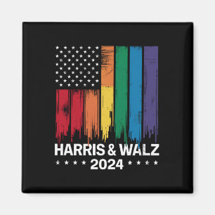 Harris Waltz 2024 Wahl Gay Tim Waltz LGBTQ Magnet