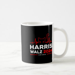 Harris Waltz 2024 Wahl Harris Tim Waltz Heartb Kaffeetasse