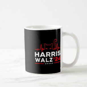 Harris Waltz 2024 Wahl Harris Tim Waltz Heartb Kaffeetasse
