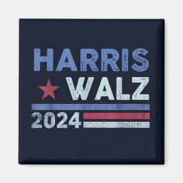 Harris Waltz 2024 Wahl Kamala Harris Navy Blue Magnet