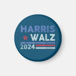 Harris Waltz 2024 Wahl Kamala Harris Navy Blue Magnet