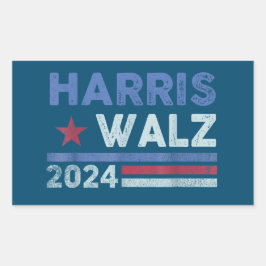 Harris Waltz 2024 Wahl Kamala Harris Navy Blue Rechteckiger Aufkleber