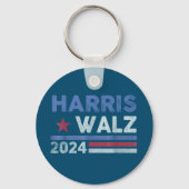 Harris Waltz 2024 Wahl Kamala Harris Navy Blue Schlüsselanhänger (Vorderseite)