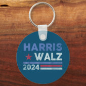 Harris Waltz 2024 Wahl Kamala Harris Navy Blue Schlüsselanhänger (Rückseite)